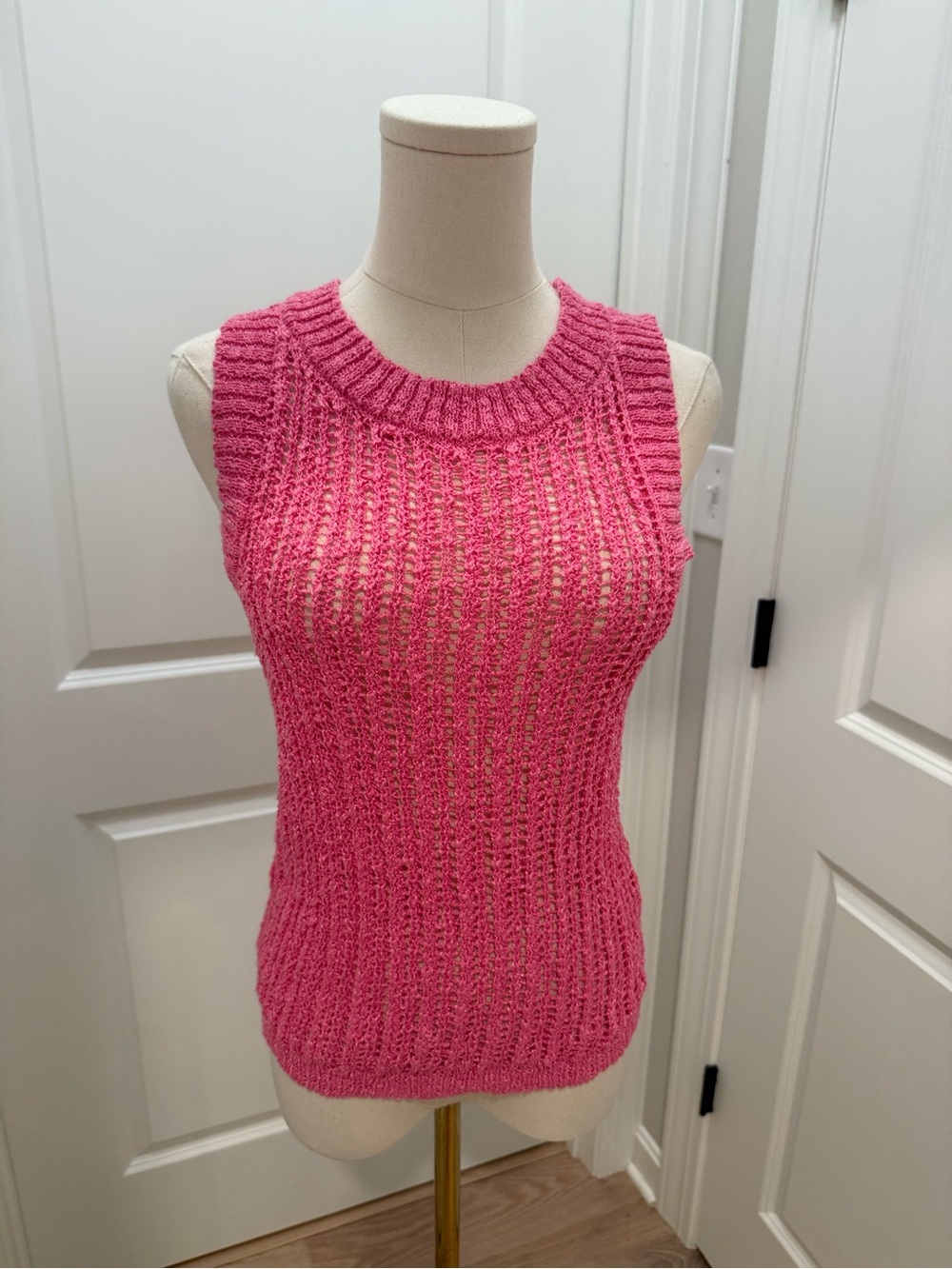 Blu Pepper Pink Sleeveless Knit Tank Top